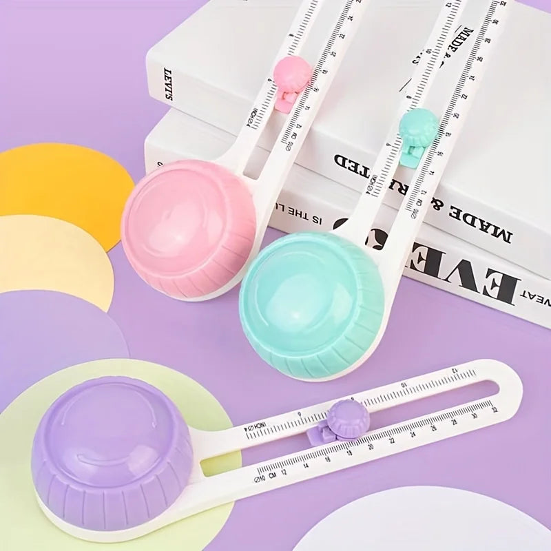 1pc Circular Paper Cutter Scrapbook Cards Circle Shape Cutter DIY Round Cutting Knife 360 Rotary Circle Cutter