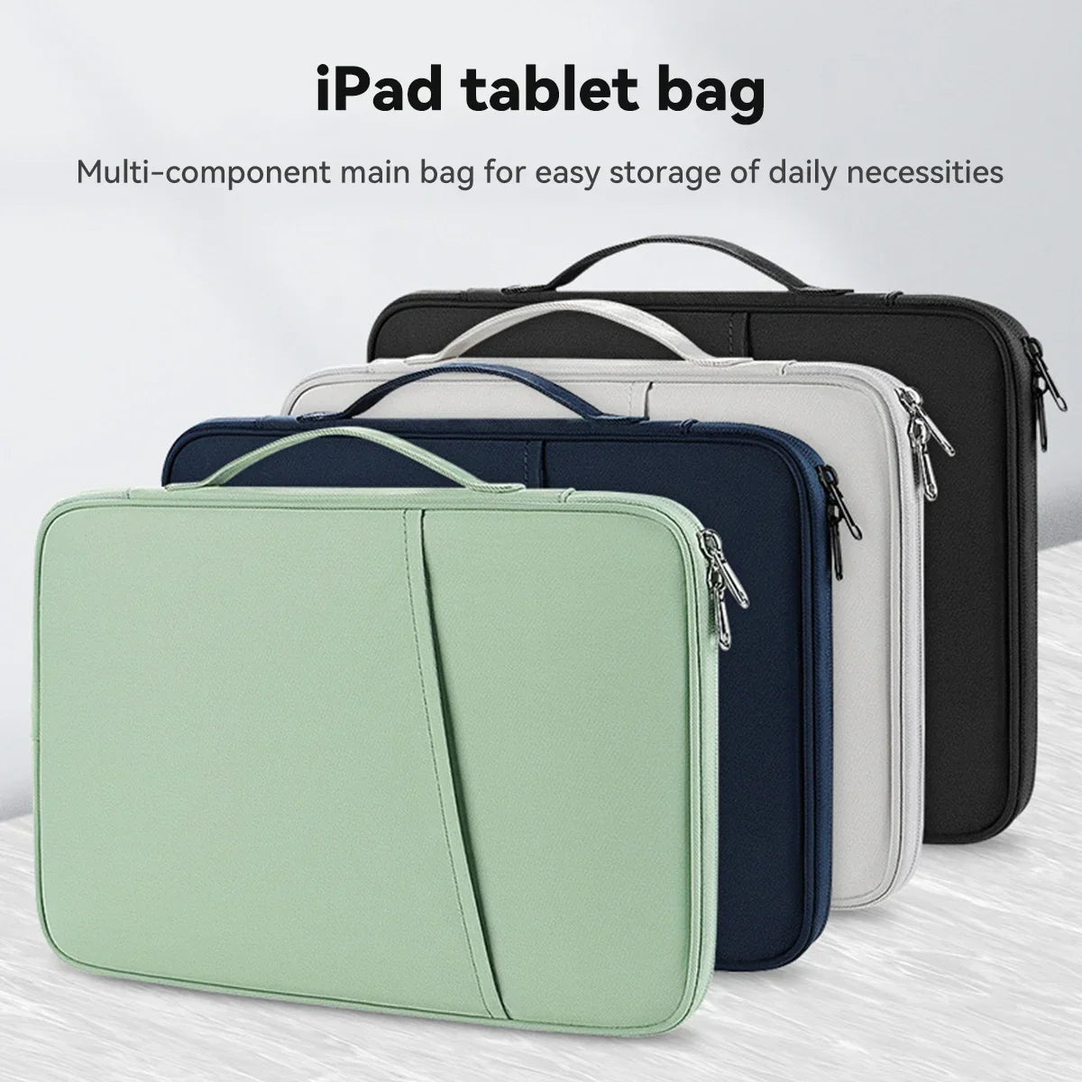 Brand New for IPad Pro 12.9/11/13 & Air 11/13 Protective Sleeve Bag | M2 Multi-Generation Shockproof Case with Pouch Organizer